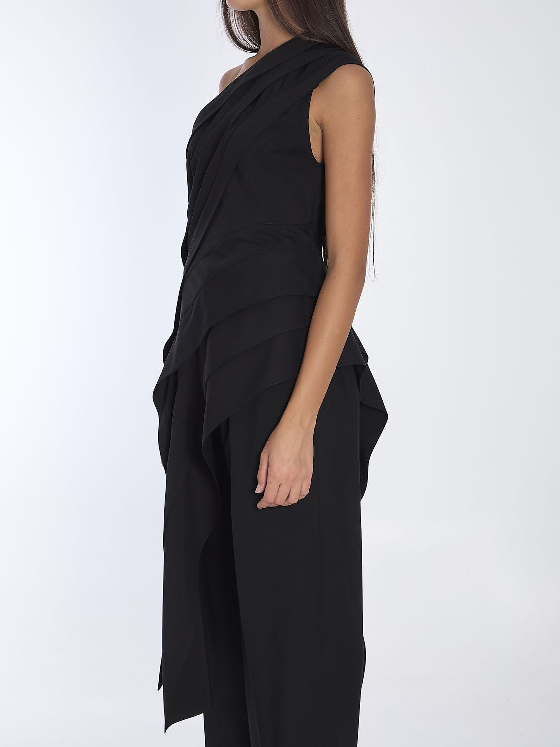 BOTTEGA VENETA Stretch Viscose Drape Side Top for Women