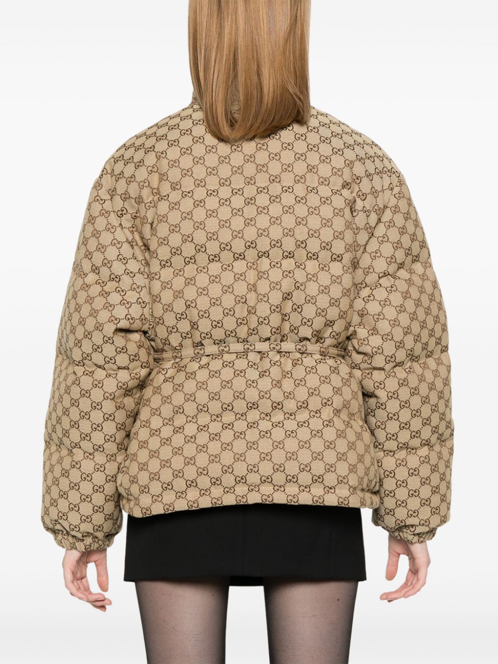 GUCCI Canvas Down Jacket for Women - FW25 Collection