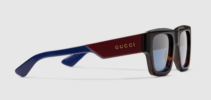 GUCCI Rectangular Frame Sunglasses for Men
