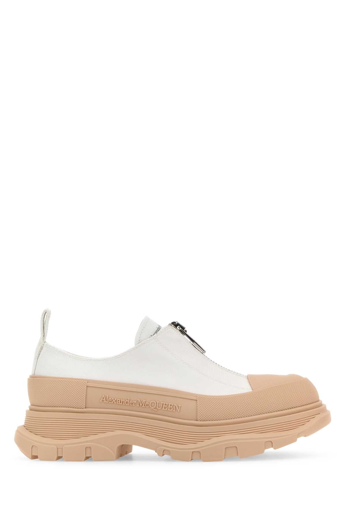 ALEXANDER MCQUEEN Two-Tone Canvas Tread Slick Sneakers for Women