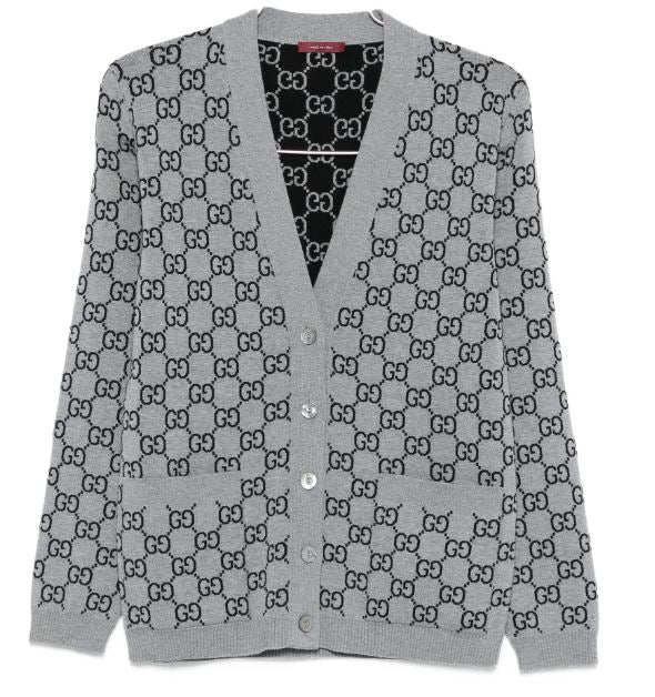 GUCCI GG Knit Cardigan - Women's - FW25