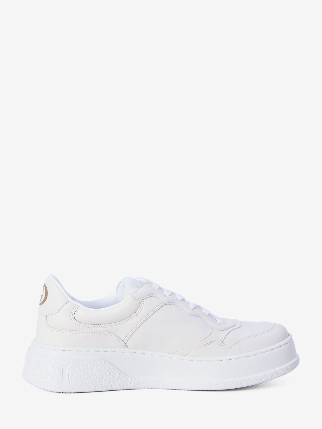 GUCCI Faux Leather Low-Top Sneakers with Chunky Sole