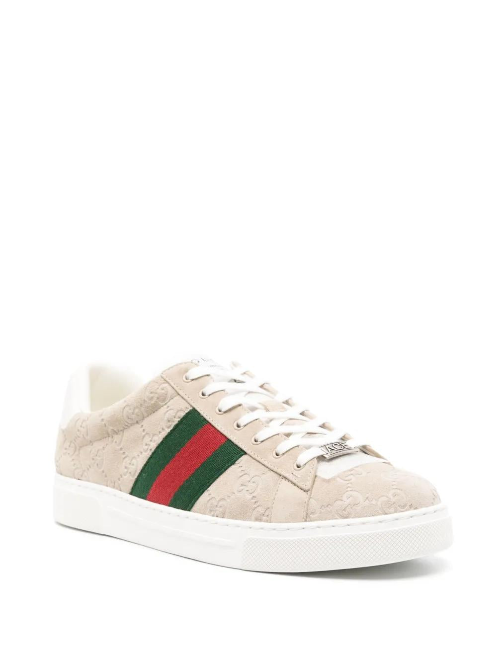 GUCCI Men's Ace Sneaker with Web Detail
