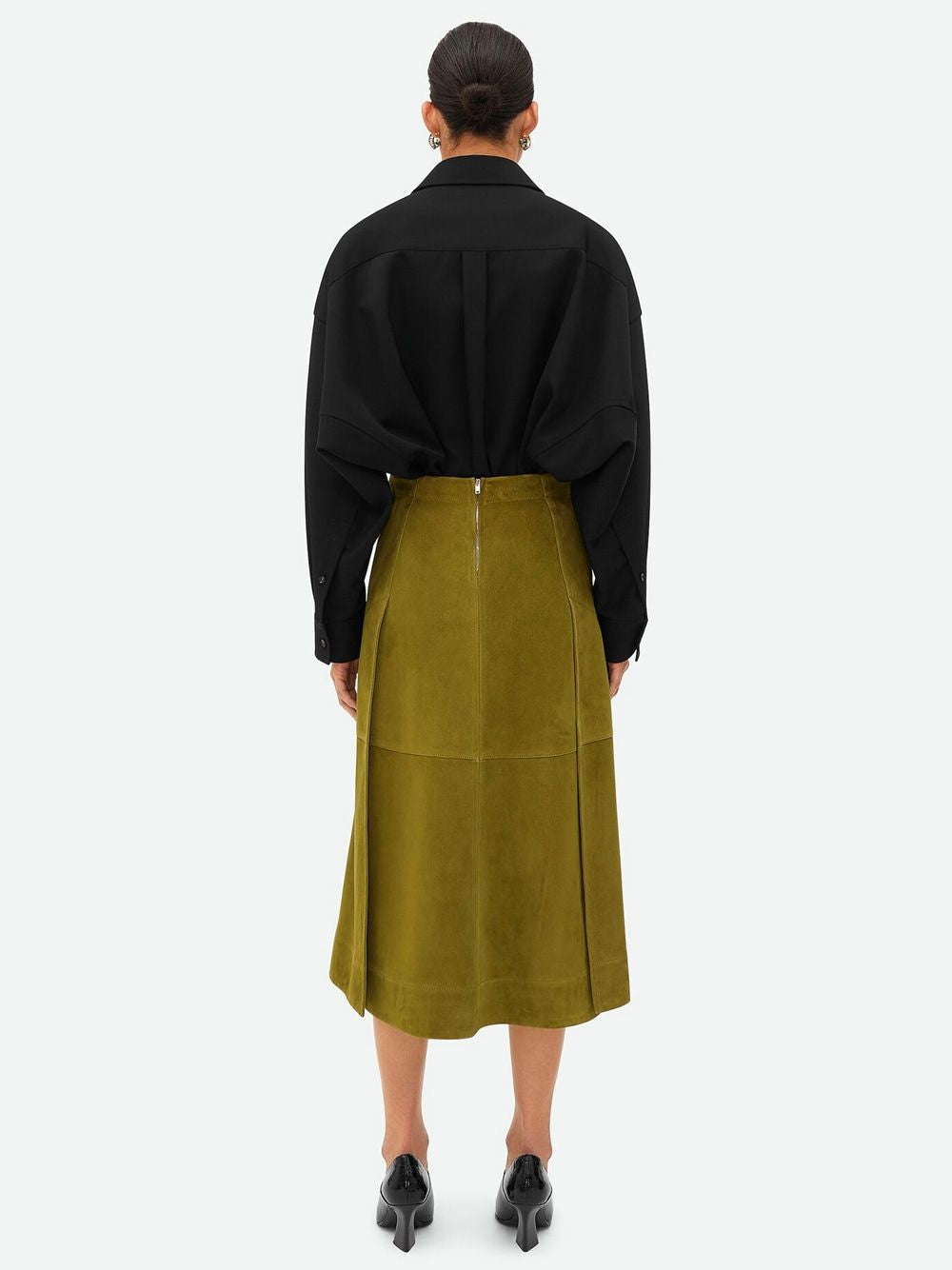 BOTTEGA VENETA Leather Midi Skirt