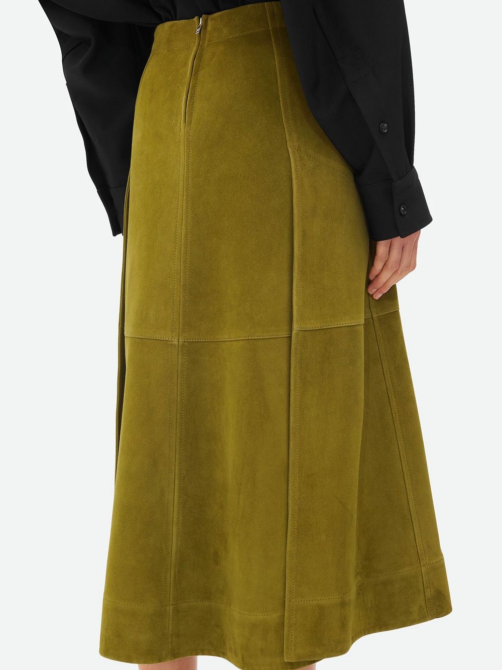 BOTTEGA VENETA Leather Midi Skirt