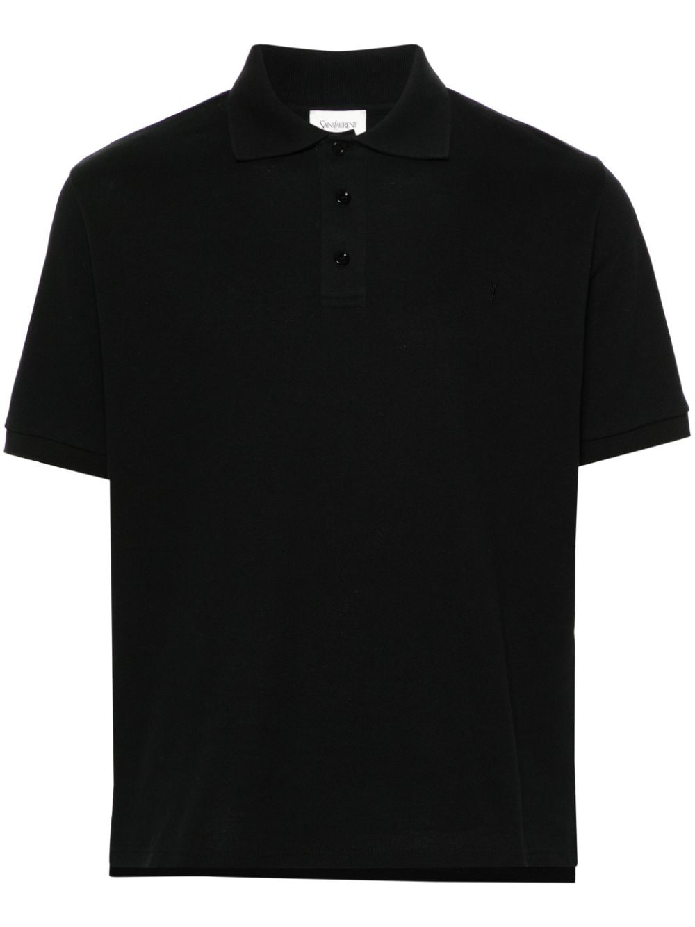 SAINT LAURENT Logo Cotton Polo Shirt