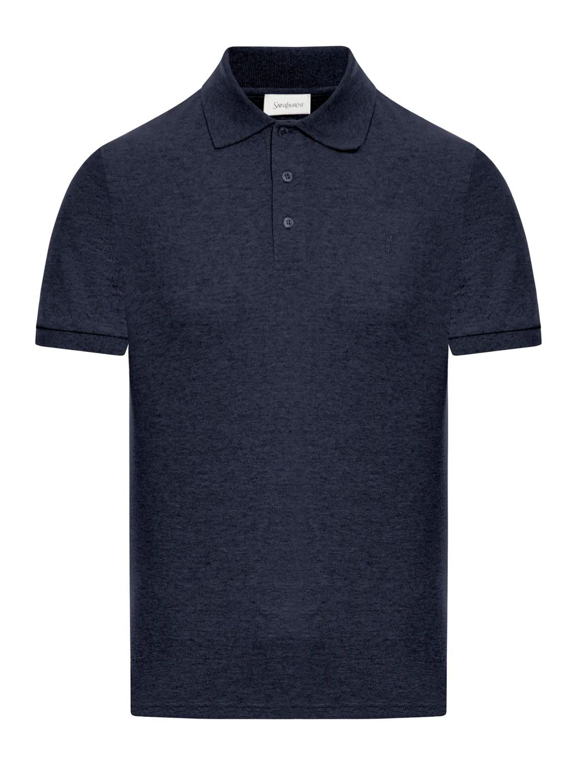 SAINT LAURENT Piqué Weave Polo Shirt for Men