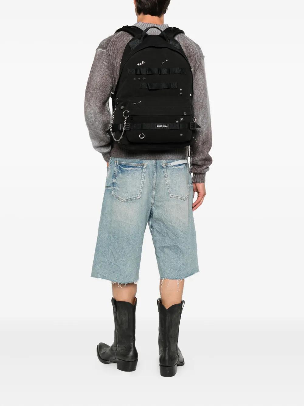 BALENCIAGA Studded Rucksack with Adjustable Straps