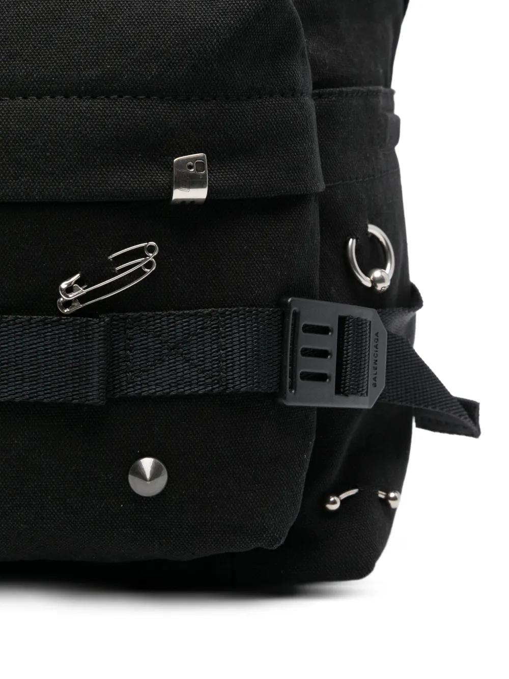 BALENCIAGA Medium Safety-Pin Embellished Backpack