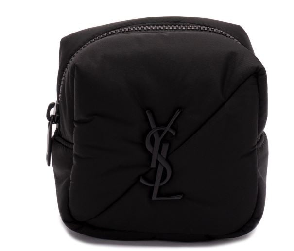 SAINT LAURENT Quilted Nylon Bucket Handbag