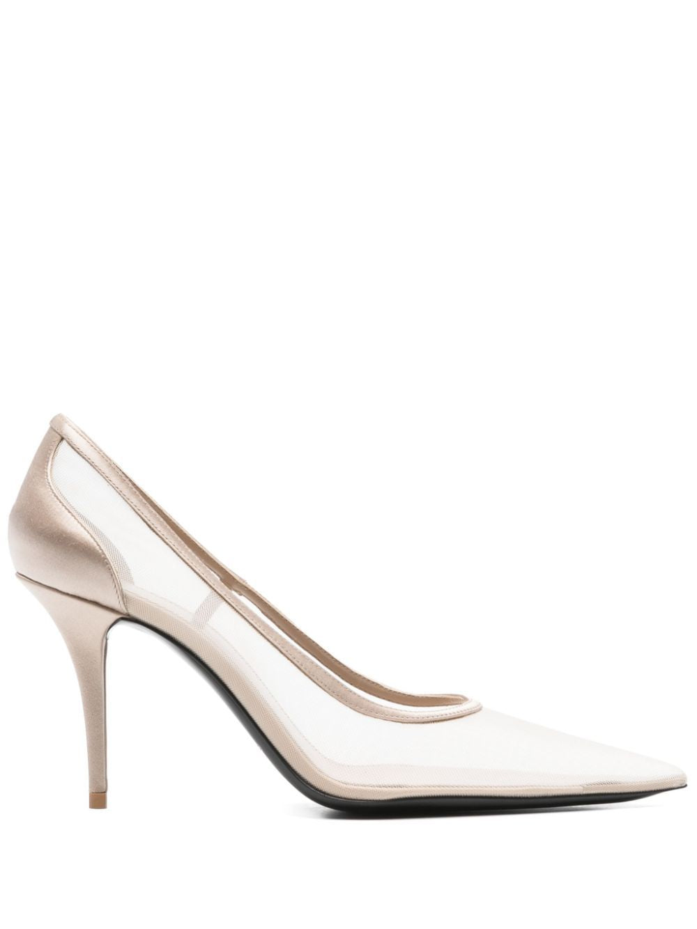 SAINT LAURENT Norma 90 Grid Heel Salon Pumps