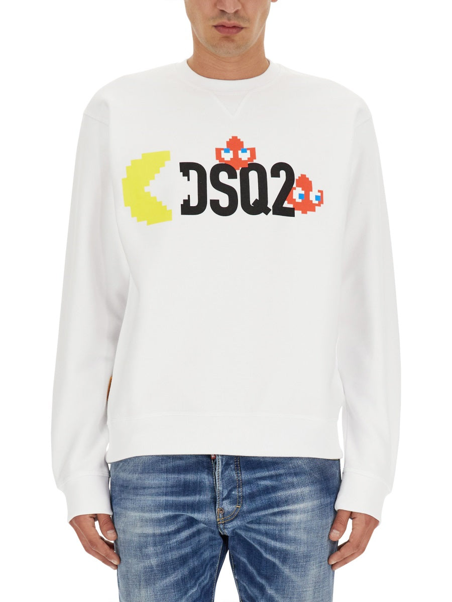 DSQUARED Pac-Man Inspired Cool Fit Sweatshirt