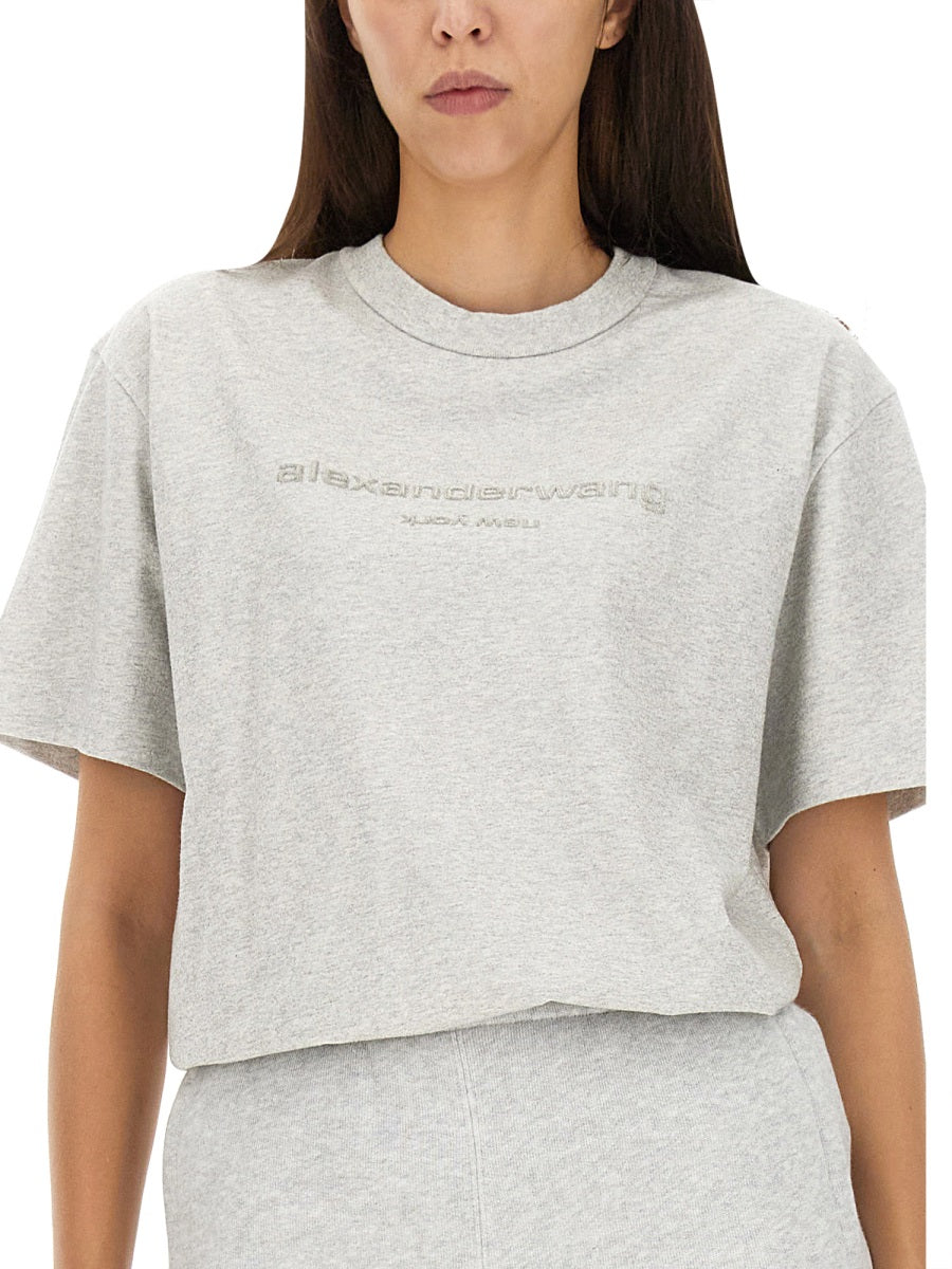 ALEXANDER WANG Logo T-Shirt - Regular Fit for Women