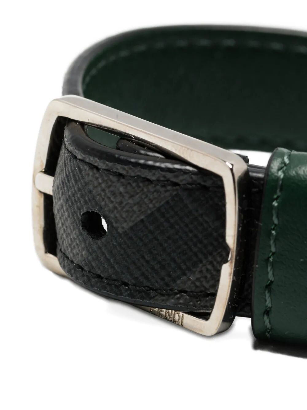 FENDI Classic Canvas and Leather Bracelet - 1.5 CM Width