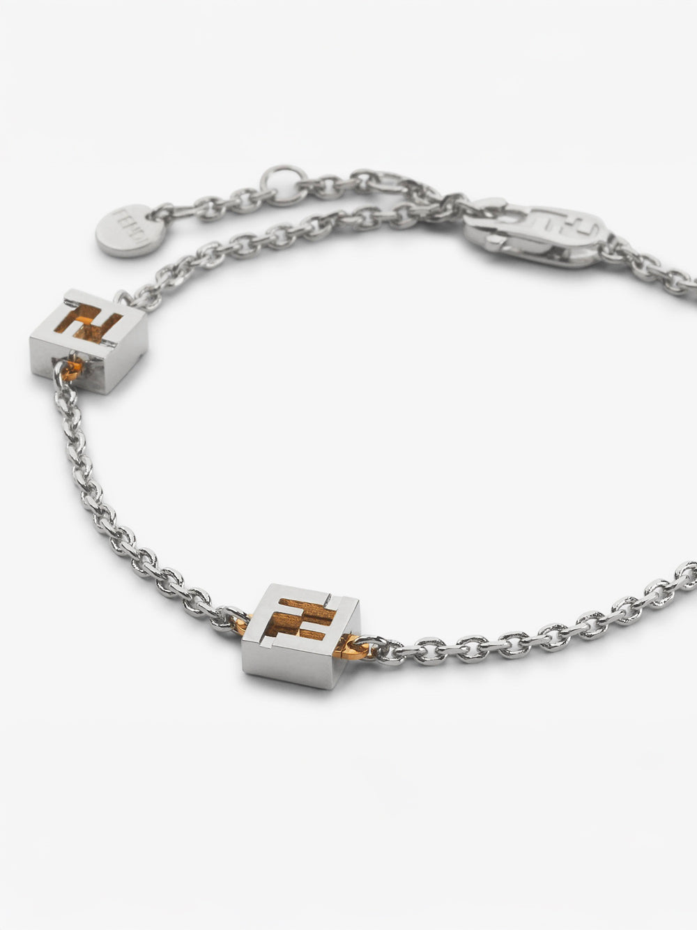 FENDI FF Cube Bracelet - Adjustable Length 18.5 to 21.5 cm