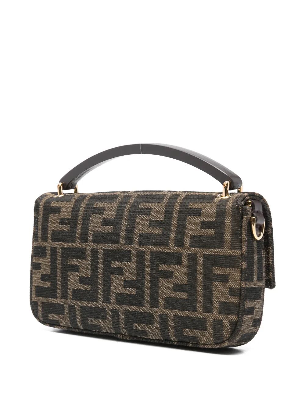 FENDI Jacquard Phone Baguette Mini Handbag - W 18 X H 10 X D 3 CM