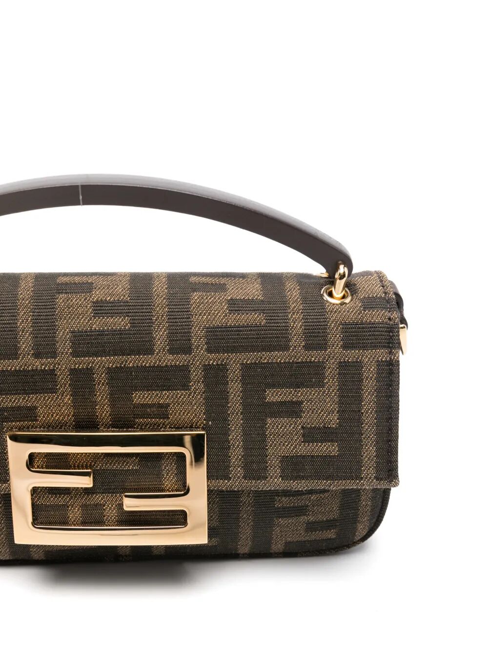 FENDI Jacquard Phone Baguette Mini Handbag - W 18 X H 10 X D 3 CM