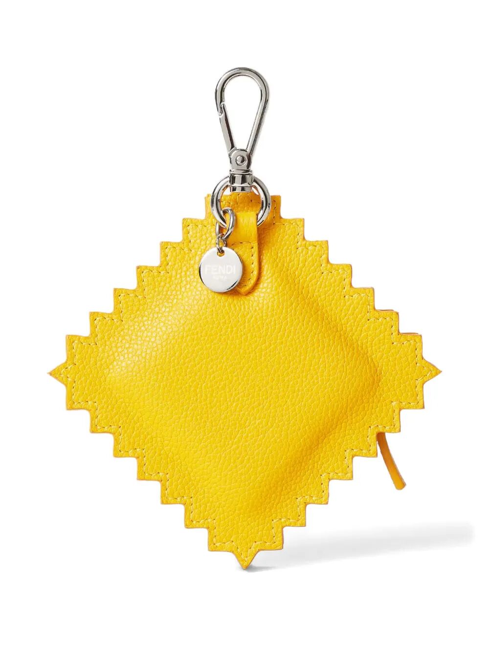 FENDI Leather Raviole Keyring Charm