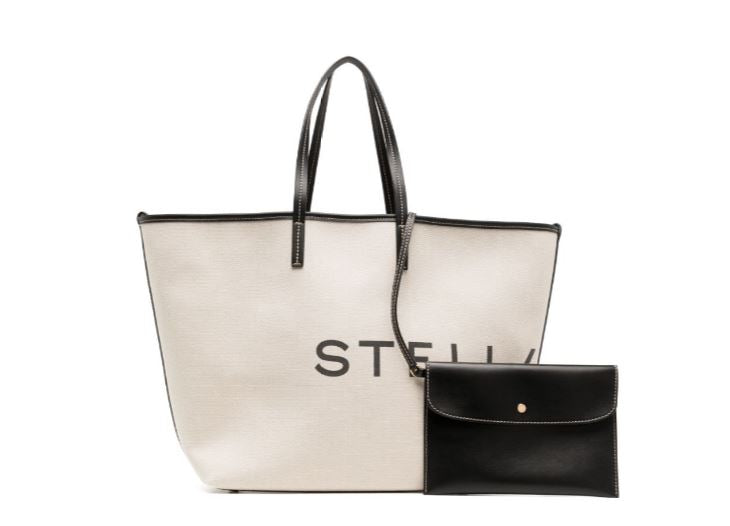 STELLA MCCARTNEY Eco-Friendly Banatex and Canvas Tote Handbag