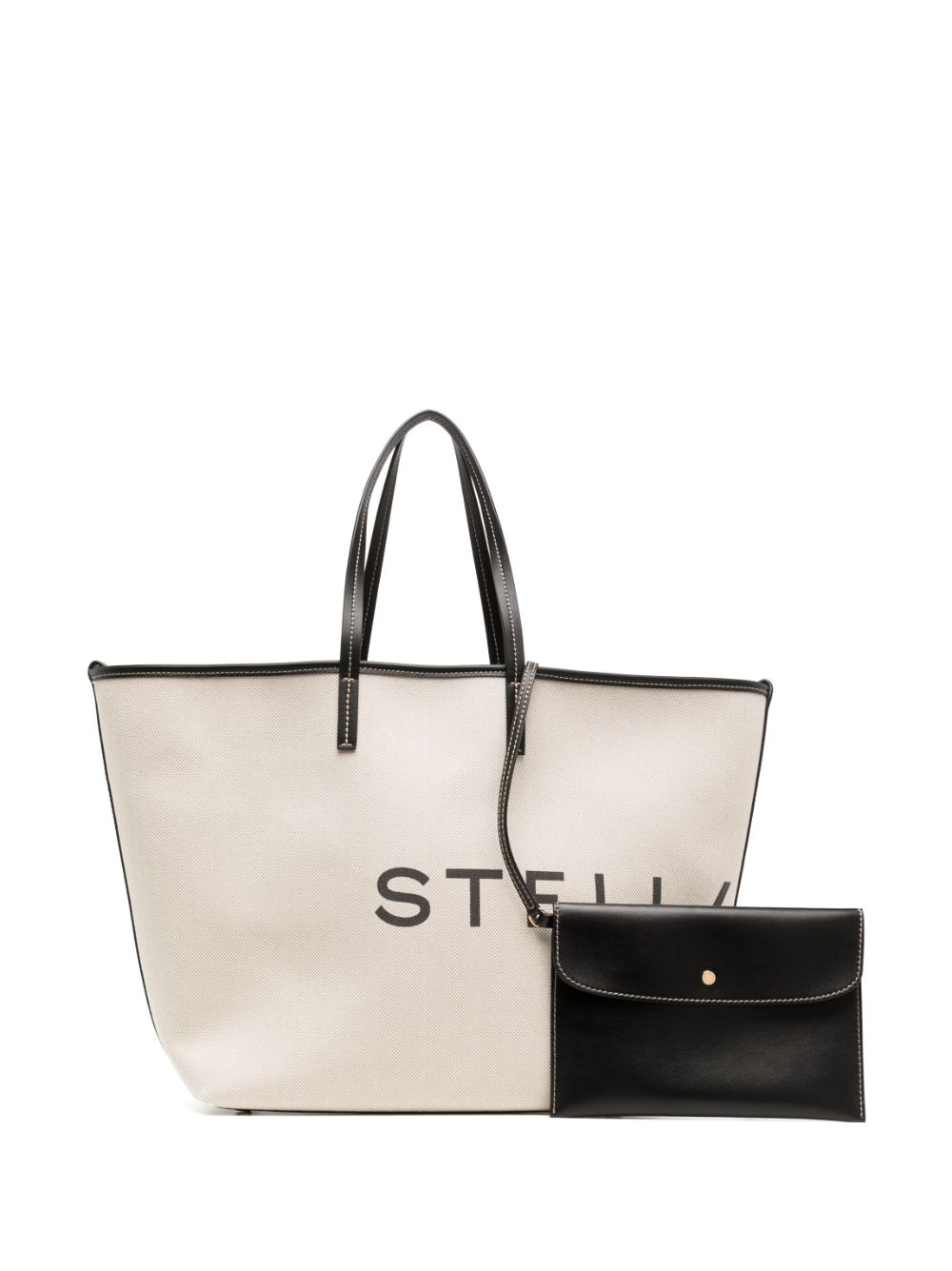 STELLA MCCARTNEY Eco-Friendly Banatex and Canvas Tote Handbag