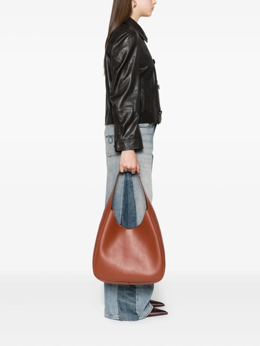 STELLA MCCARTNEY Slouchy Hobo Tote Handbag