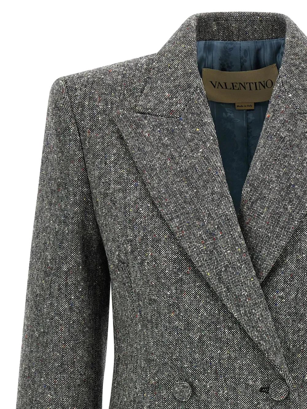 VALENTINO Peak-Lapel Double-Breasted Blazer
