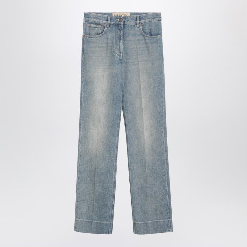 VALENTINO Washed Effect Denim Jeans for Women