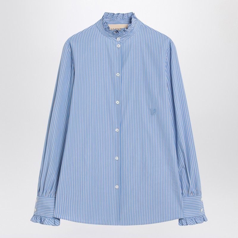 VALENTINO Ruffled Cotton Poplin Shirt for Women
