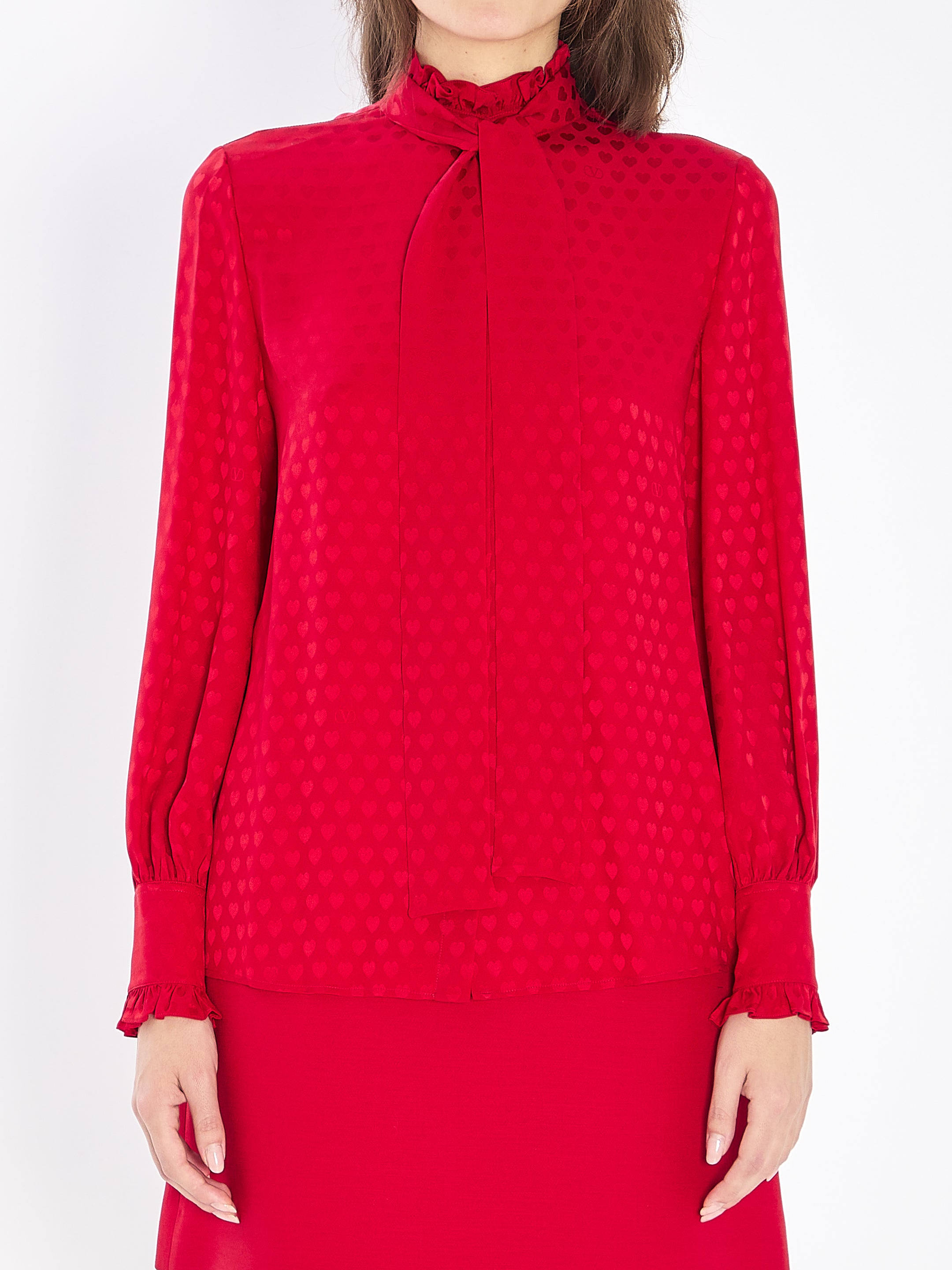 VALENTINO GARAVANI The Heart Ruffle Shirt - Regular Fit