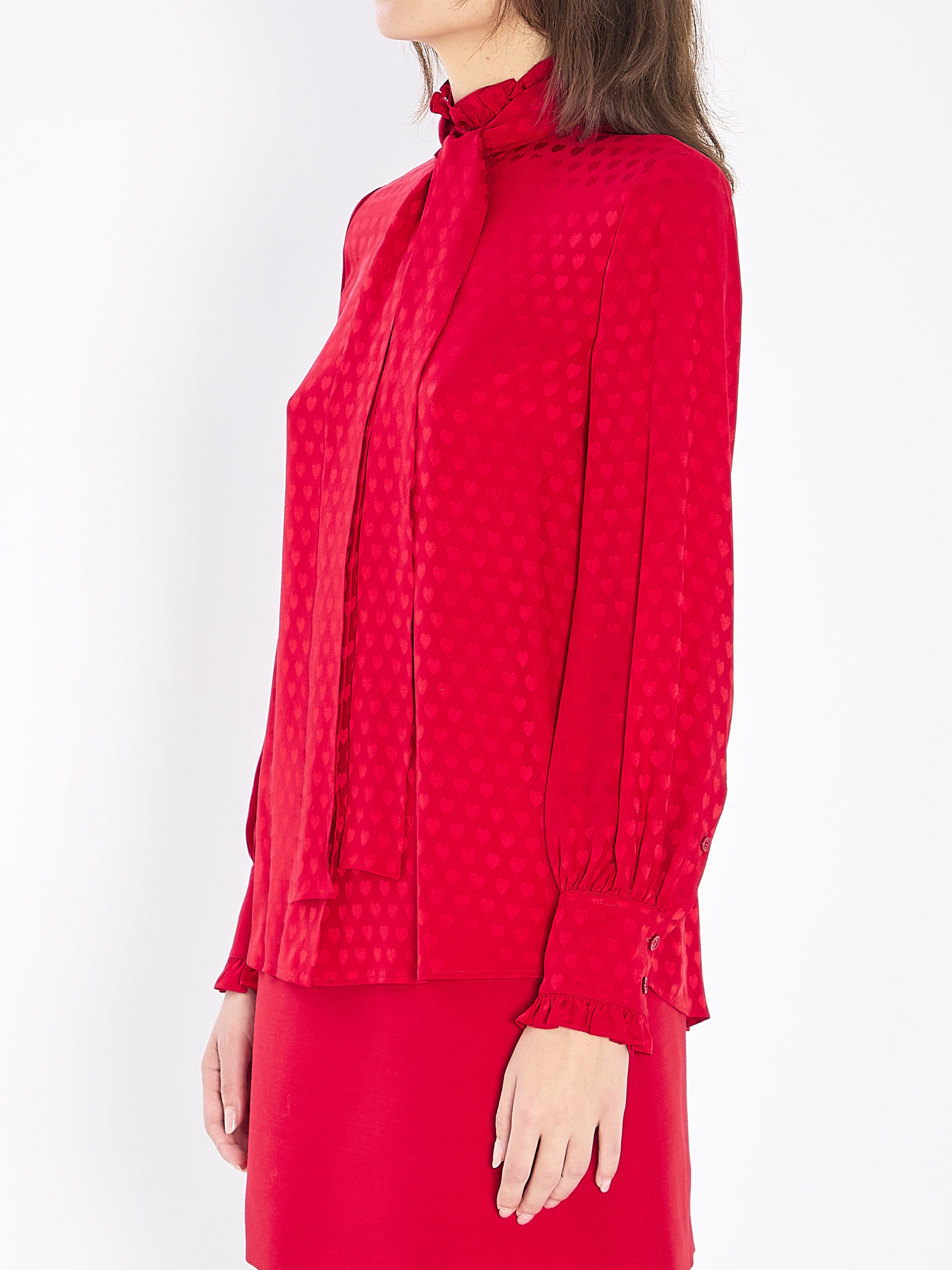 VALENTINO GARAVANI The Heart Ruffle Shirt - Regular Fit