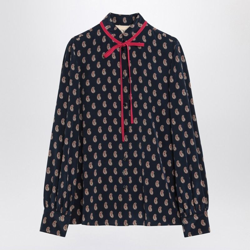 VALENTINO Silk Shirt with Paisley Print for Women