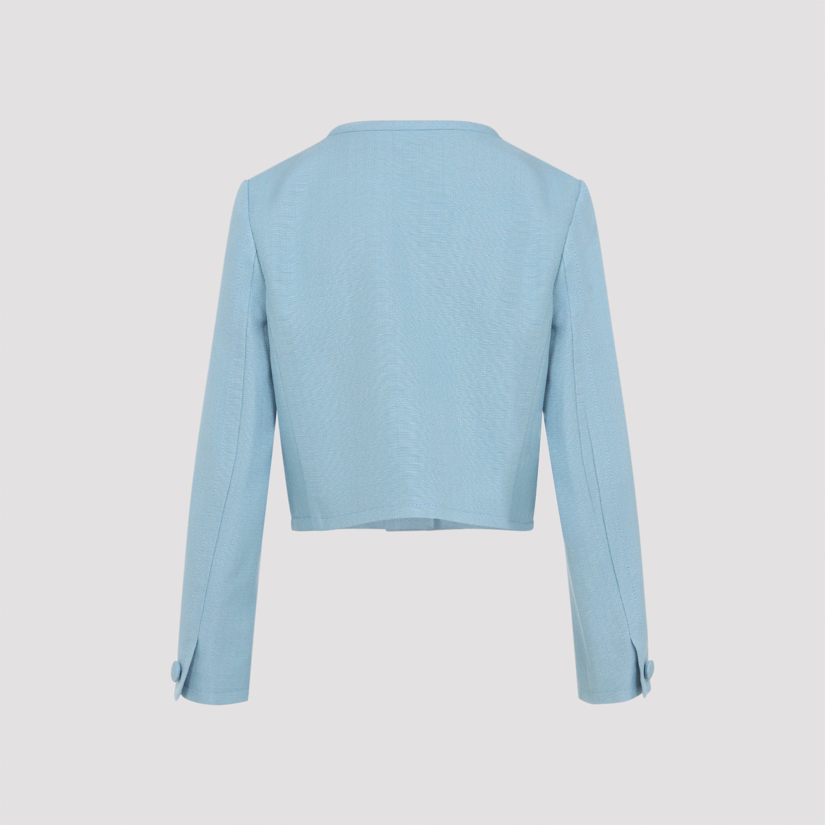 VALENTINO Cropped Women's Jacket with Gold-Tone Details