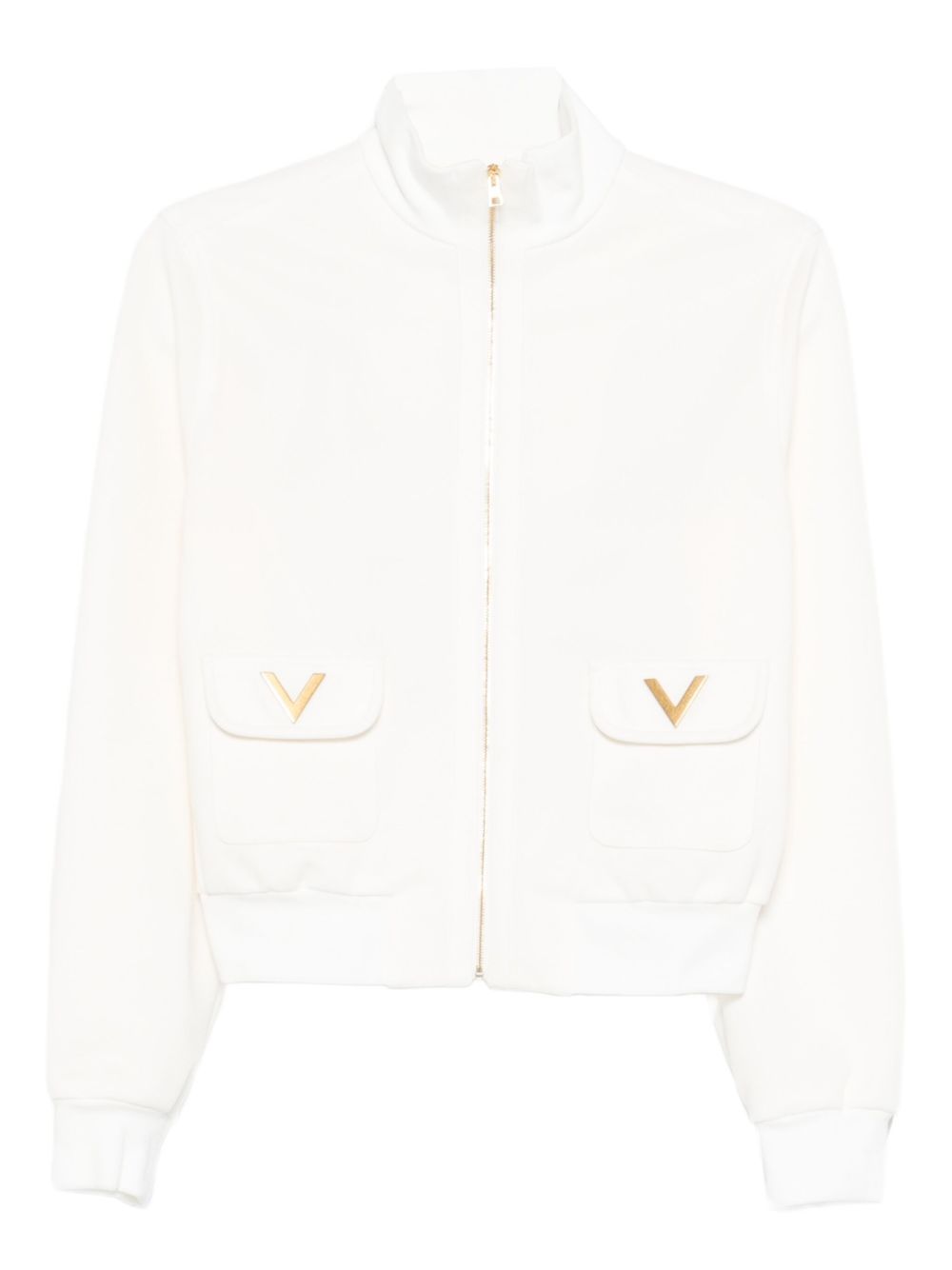 VALENTINO GARAVANI Gold V Zip-Up Jacket for Women