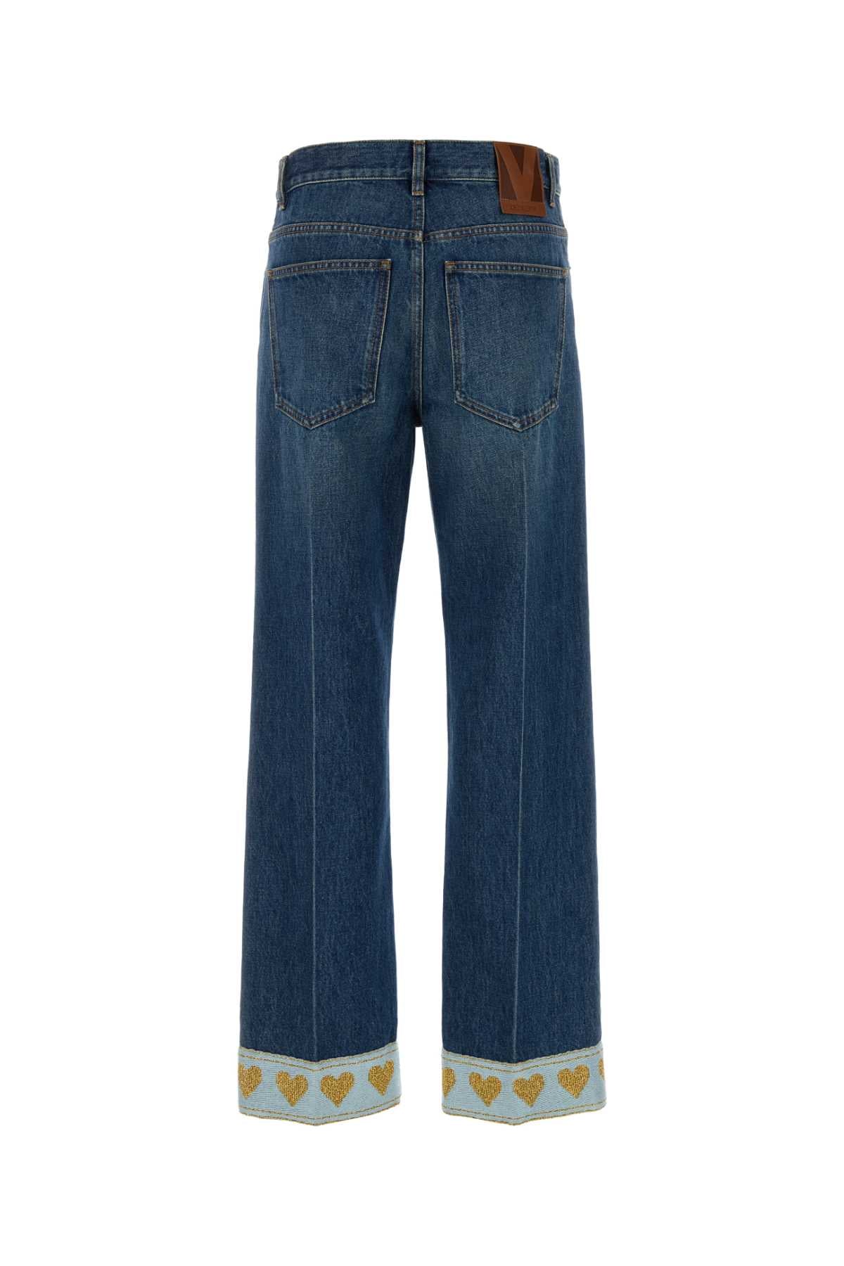 VALENTINO GARAVANI Denim Trousers for Women - FW25 Collection