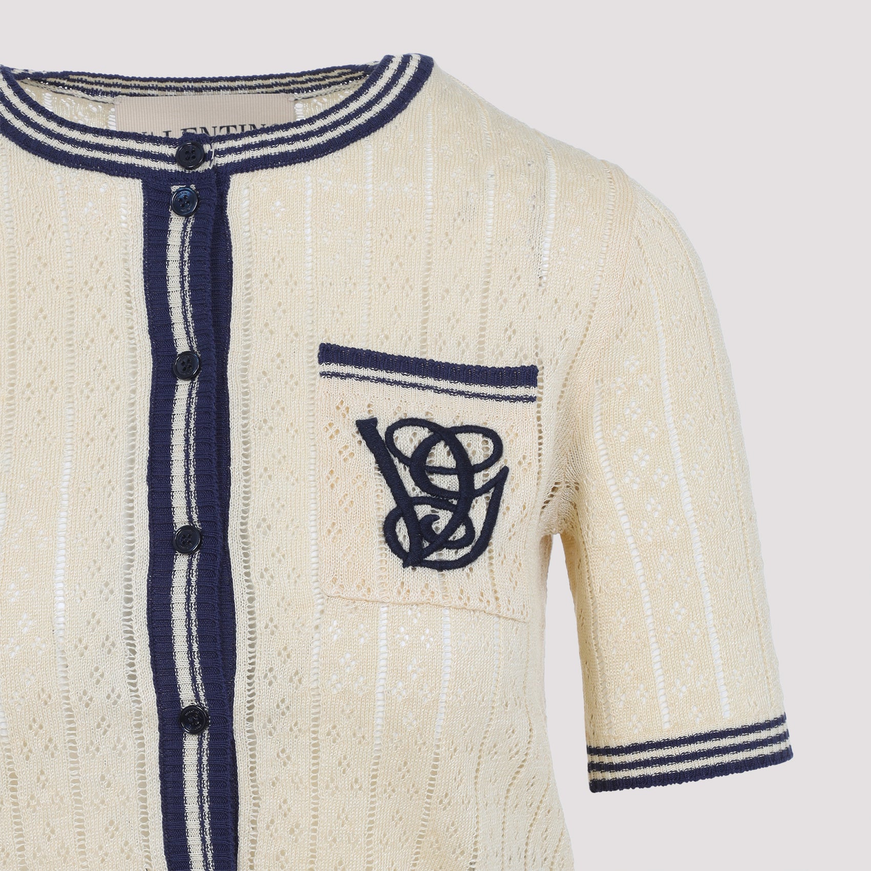 VALENTINO Linen Cardigan for Women - Fall/Winter 2025