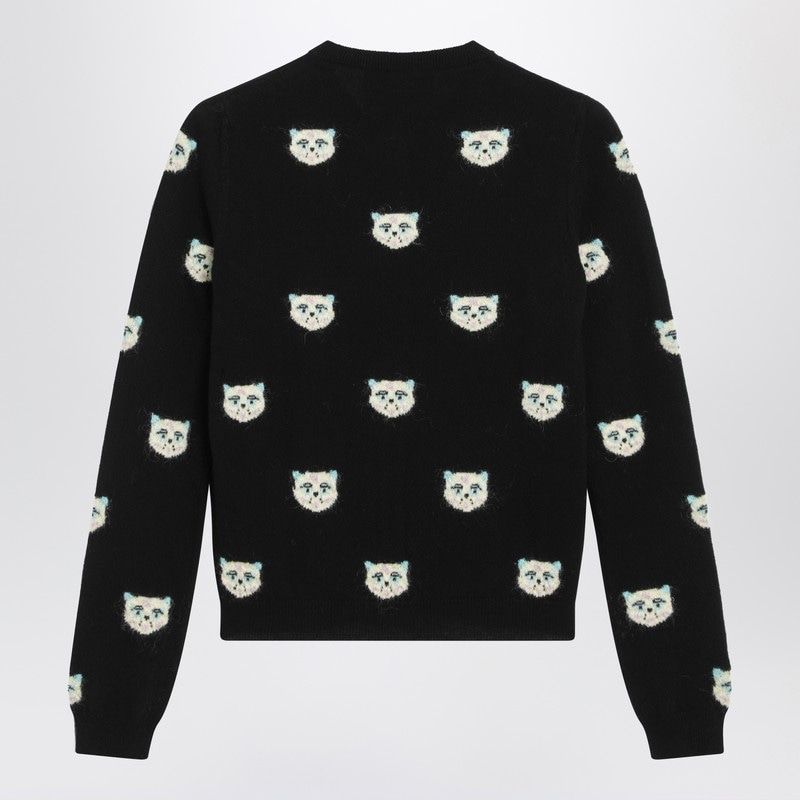 VALENTINO Le Chat Intarsia Cardigan for Women