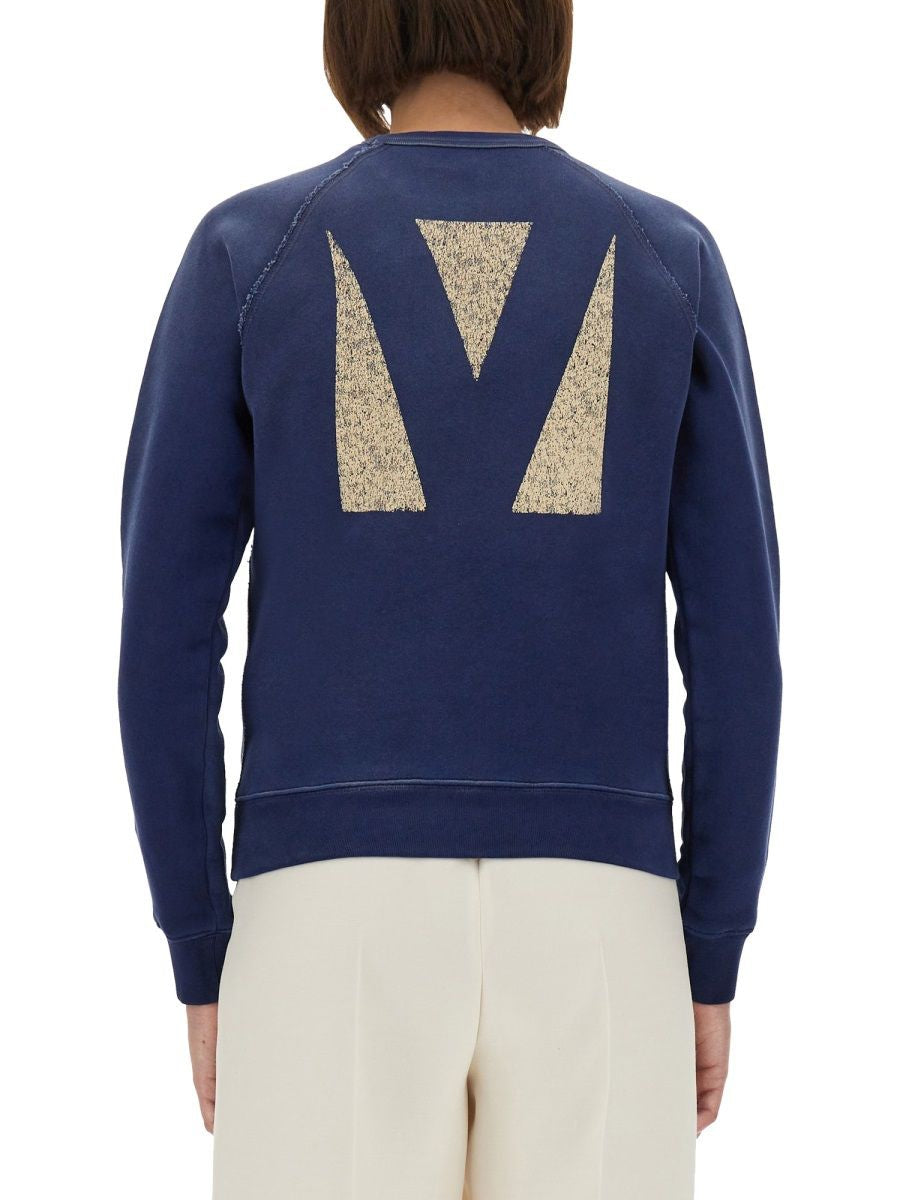 VALENTINO Printed Cotton Sweatshirt - Regular Fit, Size S