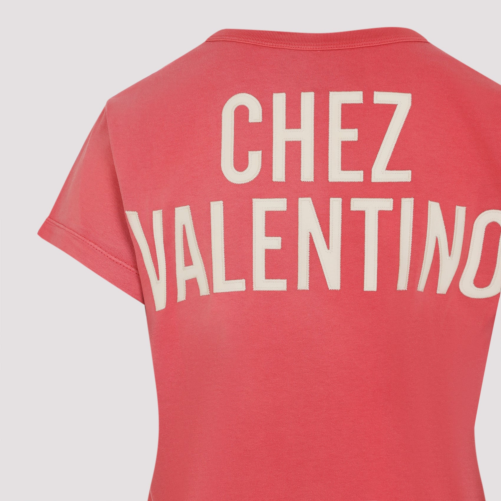 VALENTINO Vintage Effect T-Shirt with Embroidered Detail