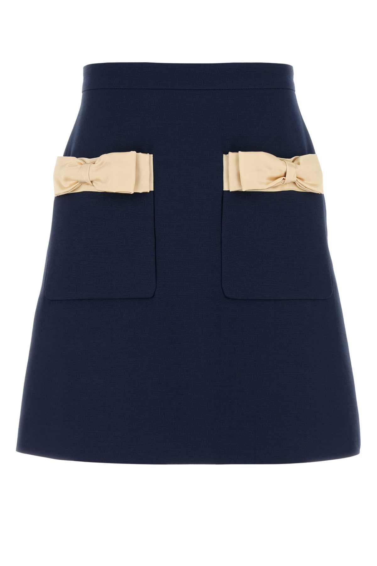 VALENTINO GARAVANI Wool Blend Mini Skirt