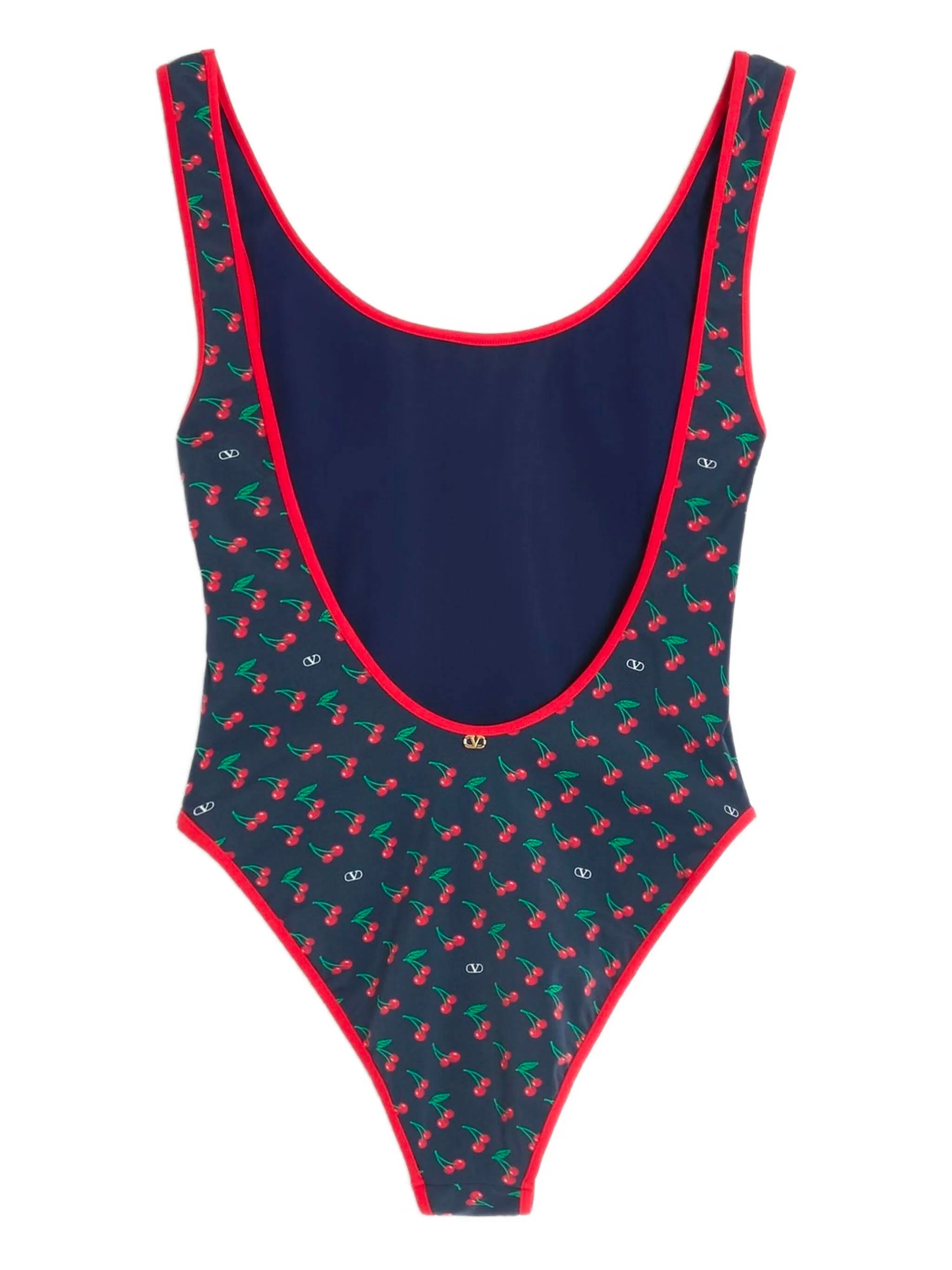 VALENTINO GARAVANI Chic Lycra Swimsuit with Cherryfic Print