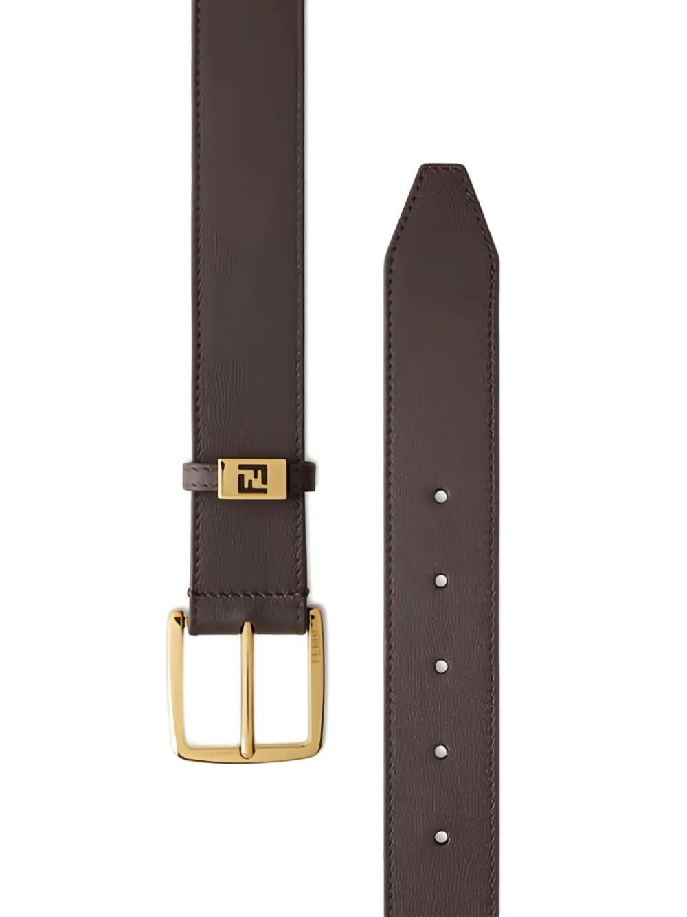 FENDI Buckled Plaque Belt for Men - FW25