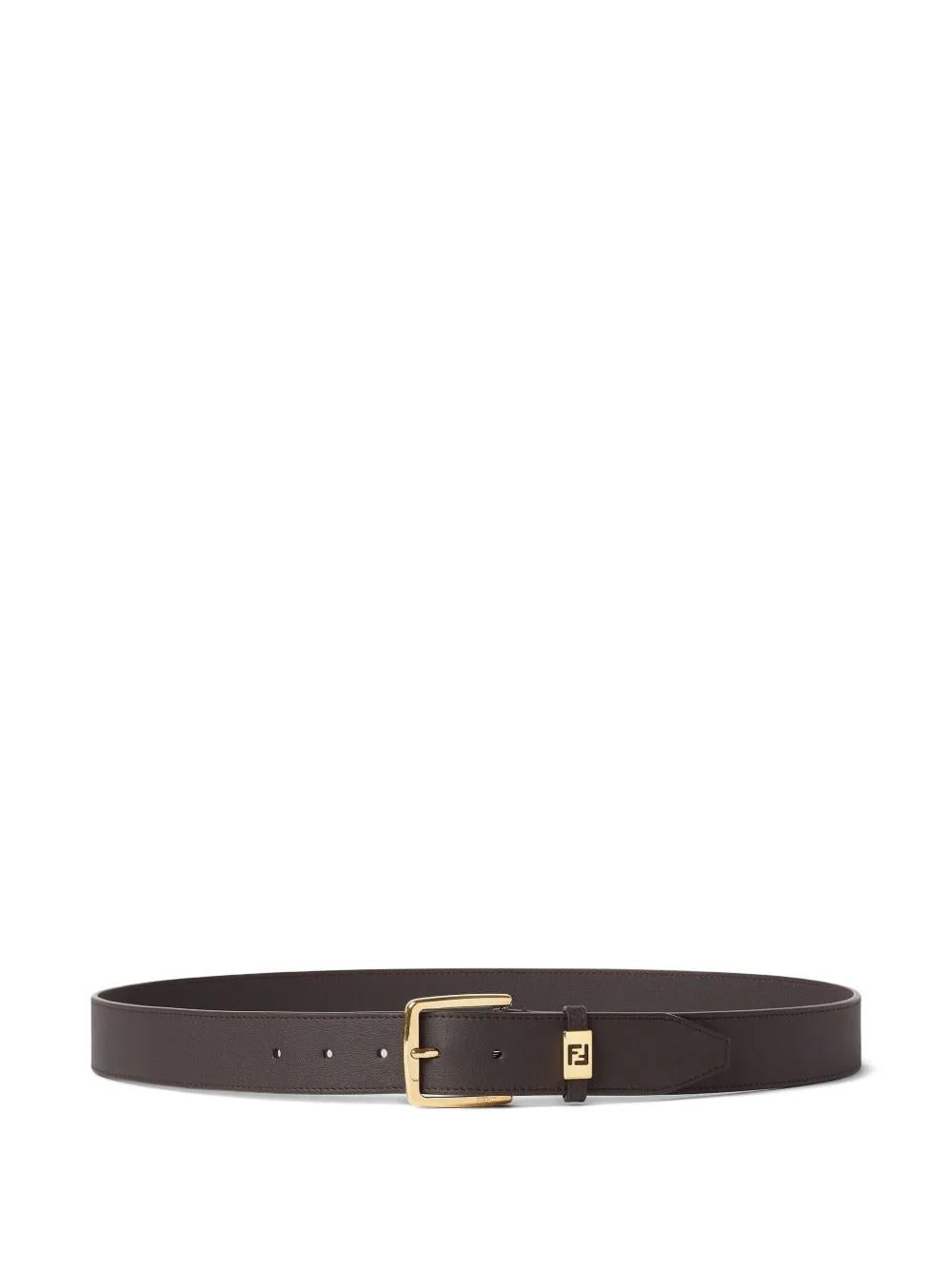 FENDI Buckled Plaque Belt for Men - FW25