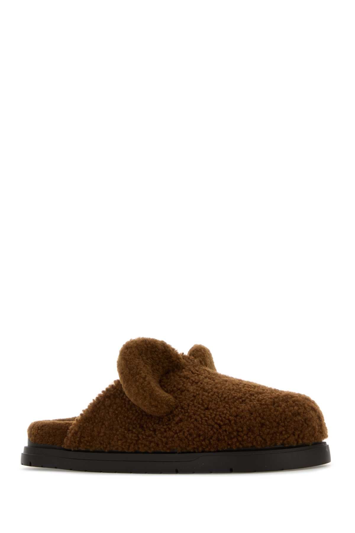 FENDI Men's Shearling Slippers with Ears