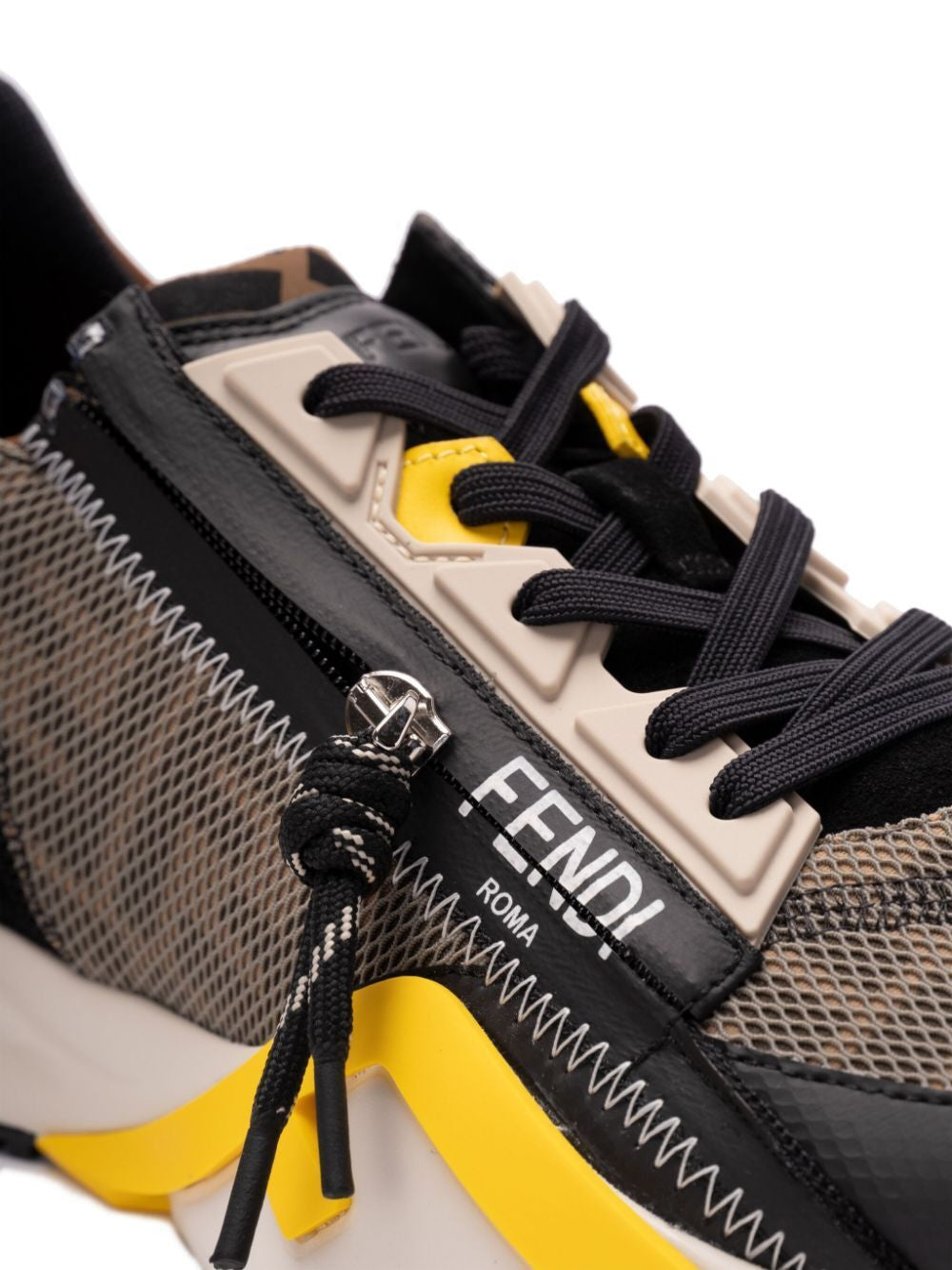 FENDI Lycra and Leather Slip-On Sneaker for Men