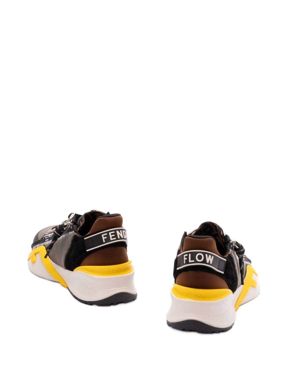 FENDI Lycra and Leather Slip-On Sneaker for Men