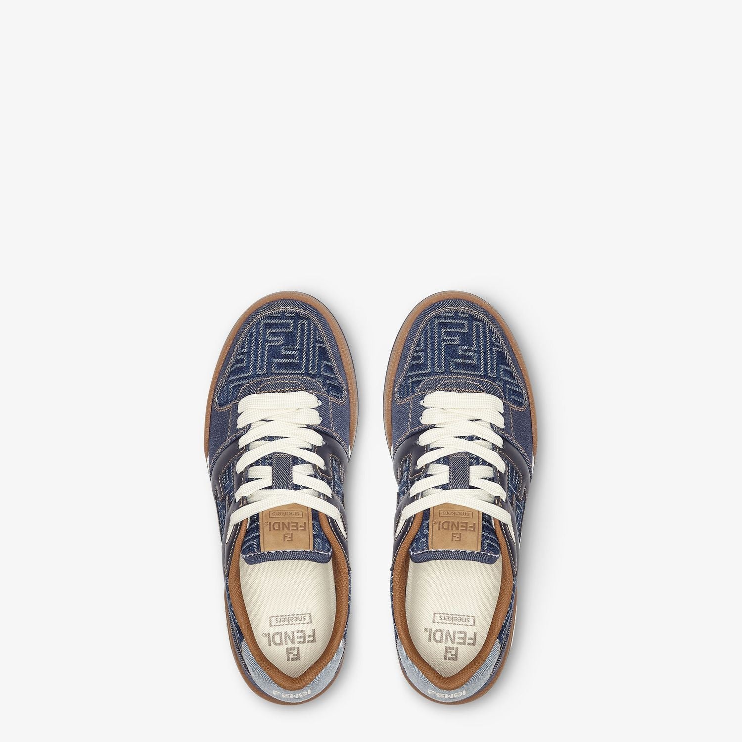 FENDI Denim Match Sneakers for Men