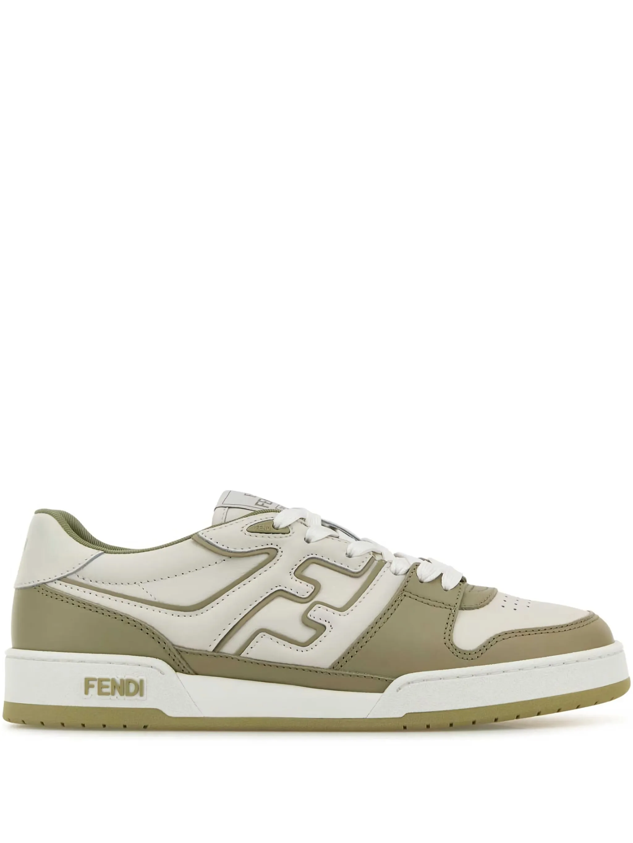 FENDI Lace-Up Leather Match Sneaker for Men