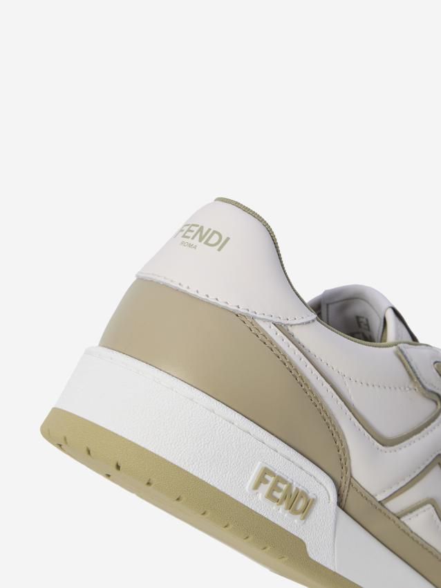 FENDI Two-Tone Leather MATCH Sneaker for Men