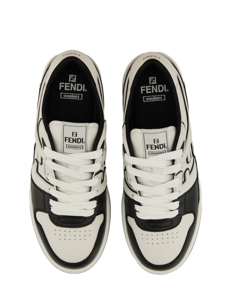 FENDI Premium Leather Match Sneakers for Men