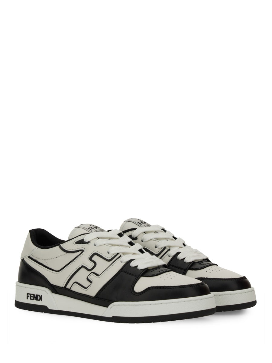 FENDI Leather Logo Match Sneakers for Men